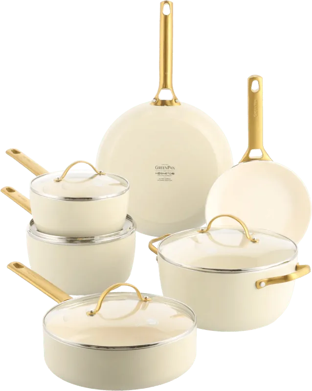 Greenpan Greenpan Pfannen- & Topfset "Padova Reserve" 6er-Set, Creme, – Produktbild 3 von 3