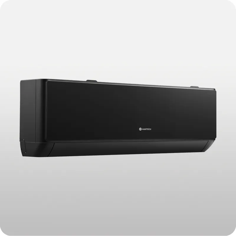 HANTECH Split Klimaanlage R32 A++ 24000 BTU (6,8 kW) mit 3m Leitung & Wandhalterung, HANTECH HPRO Schwarz | WLAN, Inverter, Schwarz, – Produktbild 3 von 8