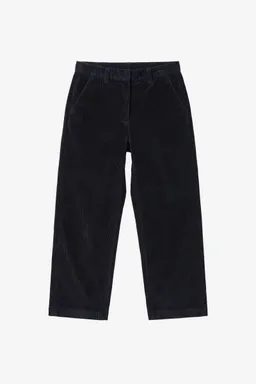 KnowledgeCotton Apparel KnowledgeCotton Apparel Damen vegan Hose Bora Wide Cord Schwarz Jet – Produktbild 1 von 1