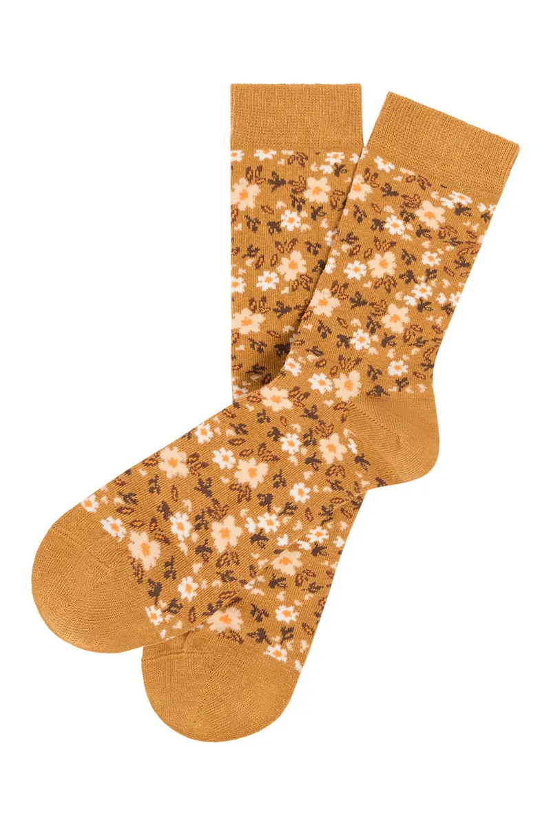 Tranquillo Socken Bloomyy - bloom camel / 39–42 – Produktbild 1 von 2