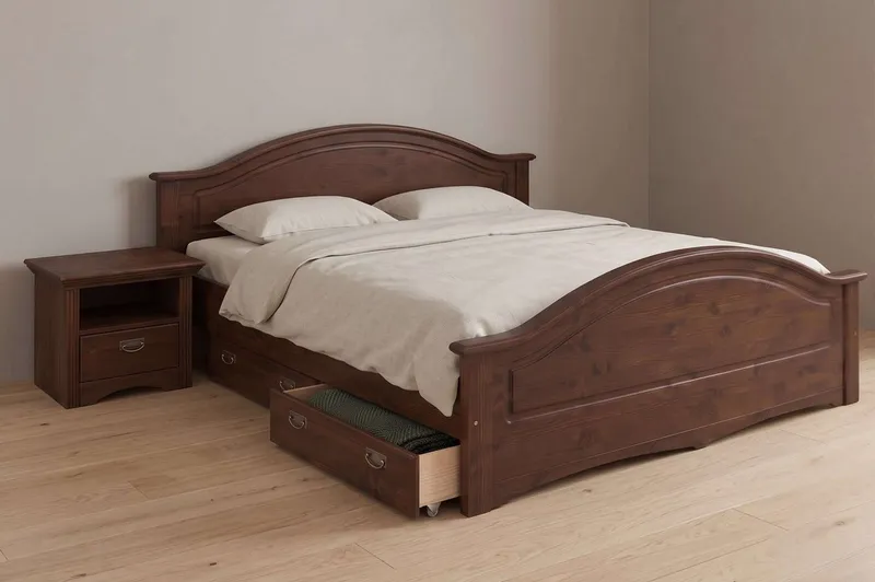 OTTO home Schubkasten Konrad, aus massivem Kiefernholz, FSC®-zertifiziert, mit Kunststoff-Rollen, Braun, – Produktbild 3 von 5
