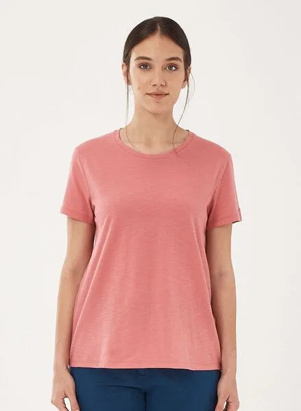 ORGANICATION ORGANICATION Basic T-Shirt aus Bio-Baumwolle, Dusty rose, – Produktbild 1 von 4