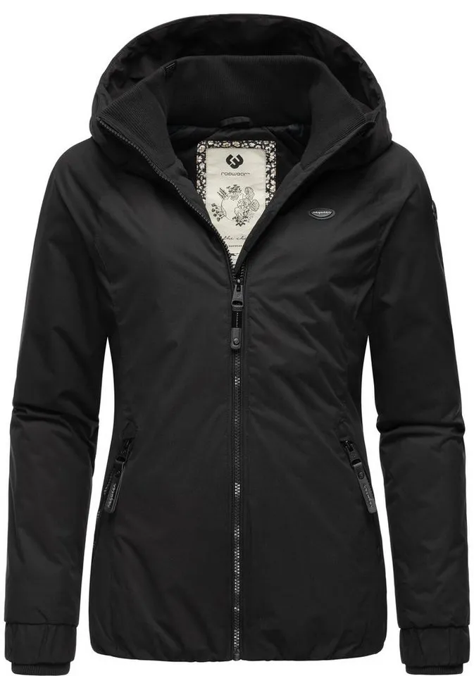 ragwear ragwear Winterjacke Dizzie Winter wasserdichte Outdoorjacke mit Kapuze für den Winter, Schwarz, – Produktbild 2 von 5