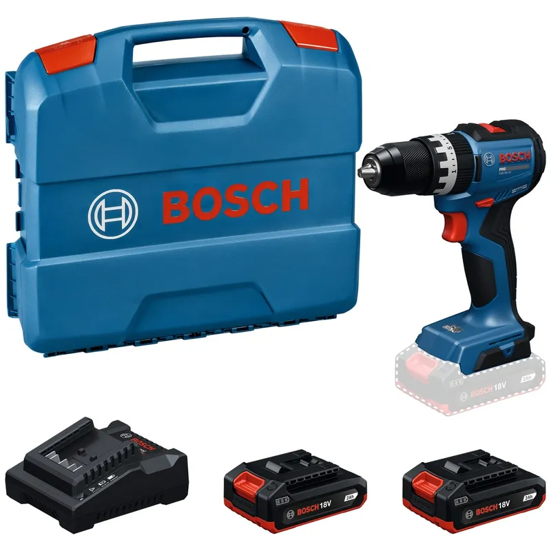 Bosch Professional Bosch Professional Bosch Akku-Schlagbohrschrauber GSB18V-52, incl. 2x Akku 2 Ah, Schnellladegerät, L-Case – Produktbild 1 von 1