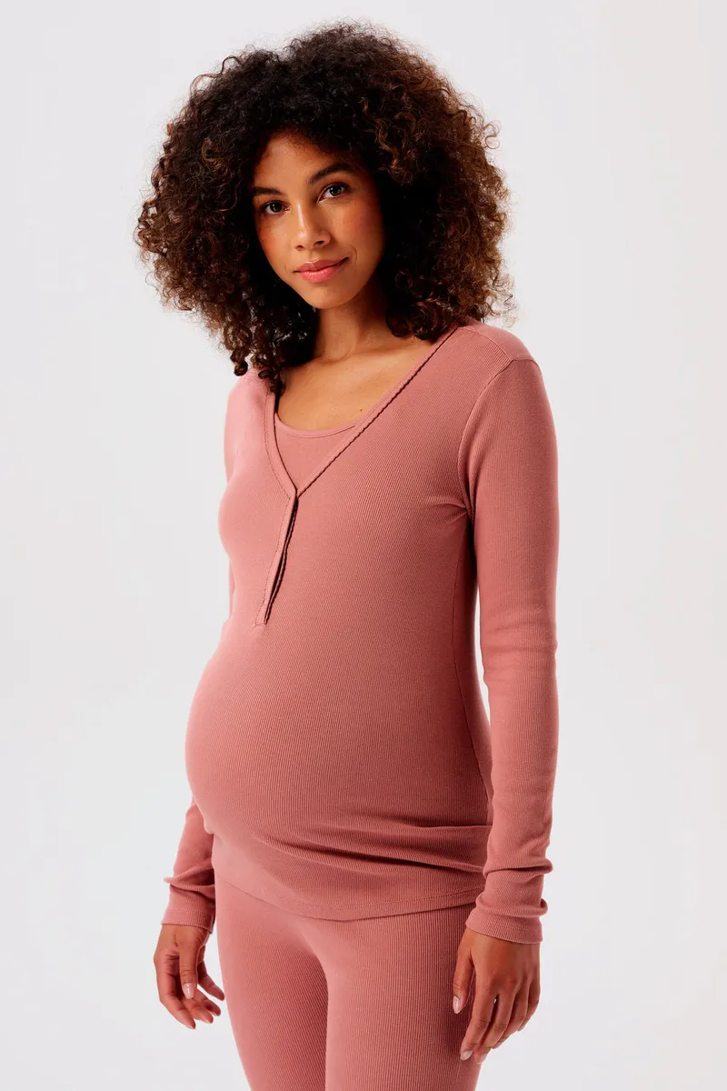 Noppies Maternity Still-Schlaftop Amala, Rosa, – Produktbild 2 von 3