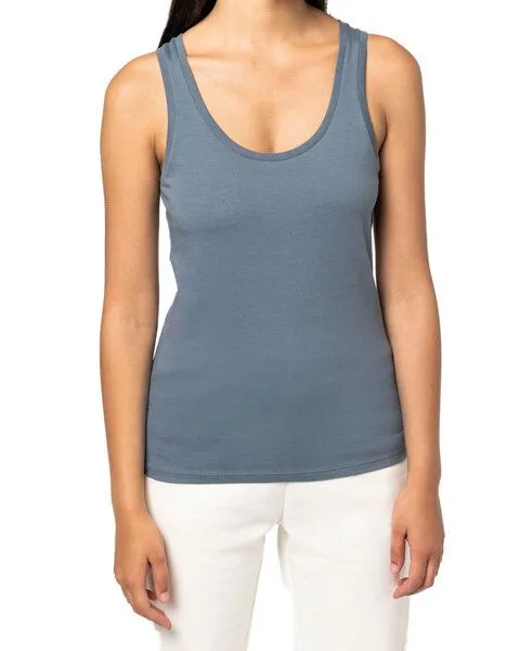 YTWOO YTWOO 2er Pack Damen Tank Top aus 100% Bio-Baumwolle, Weiß, – Produktbild 2 von 4