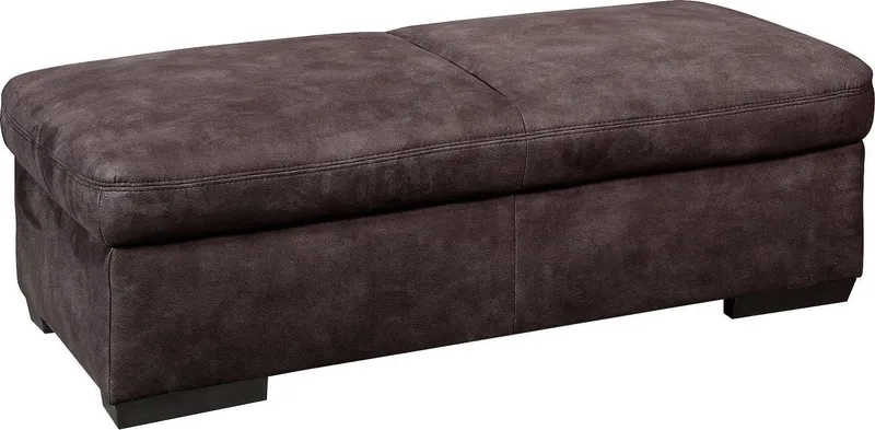 exxpo - sofa fashion Hocker Salerno Bankhocker, bequem und komfortabel, Braun, – Produktbild 2 von 3