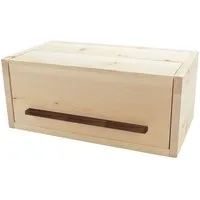 4betterdays 4betterdays Brotkasten aus Zirbenholz | mit Nussgriff und Klappdeckel | 45 x 25 x 19 cm – Produktbild 1 von 1