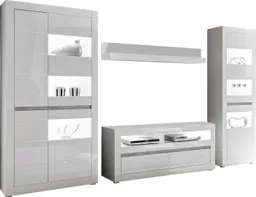 Home affaire Wohnwand Carat, (Set, 4-St), wird jeweils mit zwei Leisten angeliefert, 1 x grau, 1 x weiss – Produktbild 1 von 1