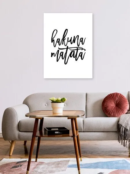 Photocircle Photocircle Poster / Leinwandbild - Hakuna Matata No2 – Produktbild 2 von 8
