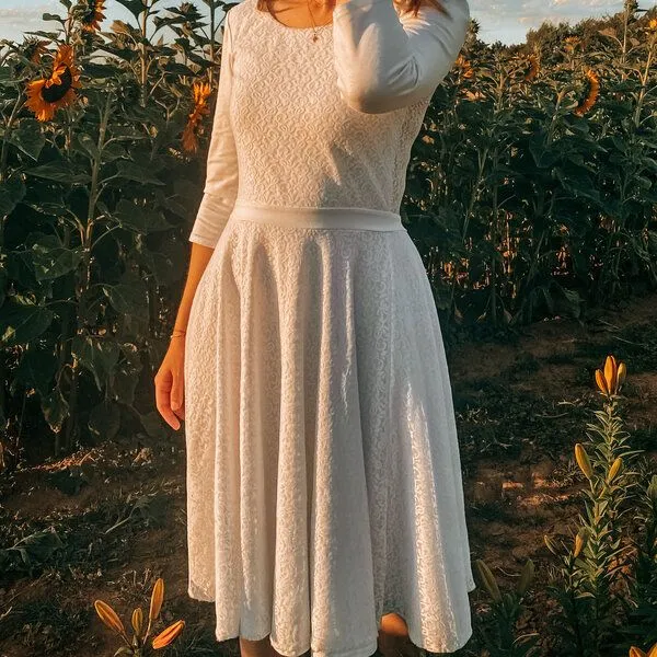 Frija Omina Frija Omina Bio-Kleid Boho Drøm, Weiss, – Produktbild 1 von 3