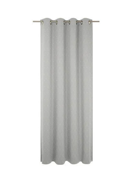 Nature by Adam Nature by Adam Vorhang aus 100% Bio-Baumwolle - Made in Germany - Indian Cortezada Light, Hellgrau, – Produktbild 2 von 7