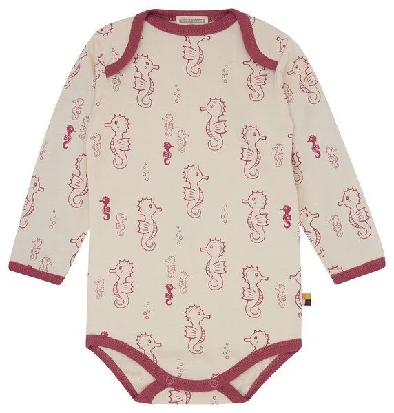 loud + proud loud + proud Babys & Kinder Body langarm Druck, GOTS-zertifiziert, Rouge(rosa), – Produktbild 1 von 2