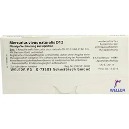 Weleda WELEDA MERCURIUS VIVUS NATURALIS D 12 Ampullen 8X1 ml Ampullen – Produktbild 1 von 1