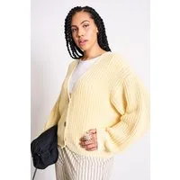 JAN N JUNE JAN 'N JUNE Damen vegan Strickjacke Lena Gelb – Produktbild 1 von 1