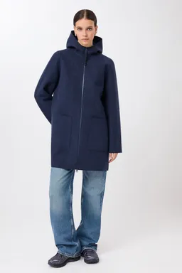 LangerChen Kapuzenjacke aus Wollwalk – Produktbild 1 von 1