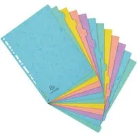 Exacompta 15 Exacompta Register "Aquarel", Colorspan, 12 Taben neutral, 400 g/m², DIN A4, sortiert – Produktbild 1 von 1