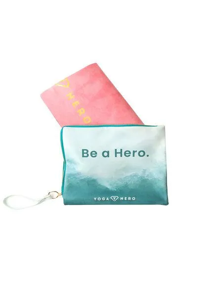 Yoga Hero Yoga Hero Reise Yogamatte 1mm, Ibiza gold (rosa), – Produktbild 4 von 4