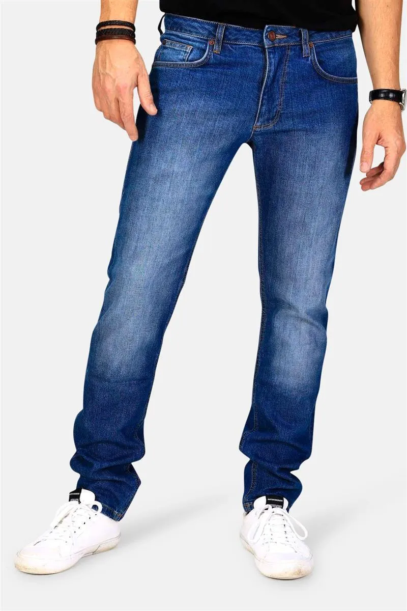 TORLAND TORLAND Slim Fit Jeans Benny, Mid indigo, – Produktbild 1 von 2