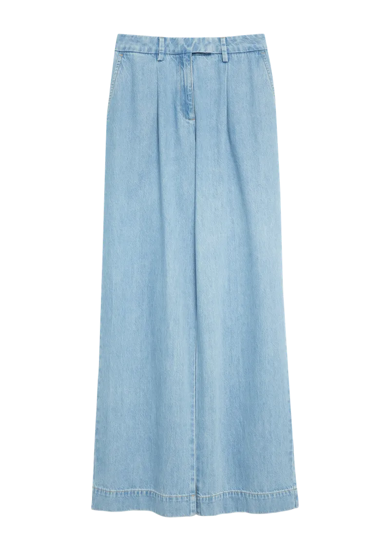 comma ANNA - Wide Leg Jeans aus Lyocell, Blau, – Produktbild 1 von 4