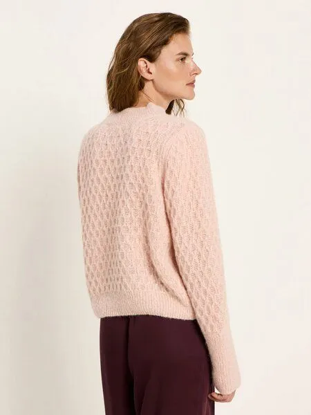 LANIUS LANIUS Pullover mit Zopfstrick, Rose, – Produktbild 2 von 4