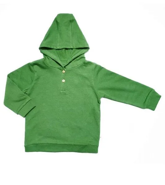 Leela Cotton Leela Cotton Baby Kinder Kapuzenshirt Bio-Baumwolle Kapuzenpullover Pullover 2024, Grün-wald, – Produktbild 1 von 2