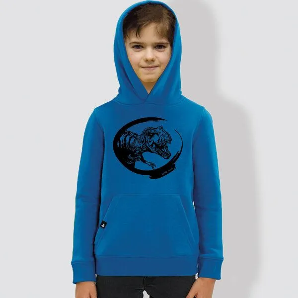 little kiwi little kiwi Kinder Hoodie Dino, Royal blue, – Produktbild 1 von 2