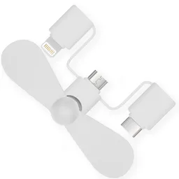 imoshion imoshion 3-in-1 Ventilator für Smartphones Lightning, USB-C & Micro-USB – Produktbild 1 von 1