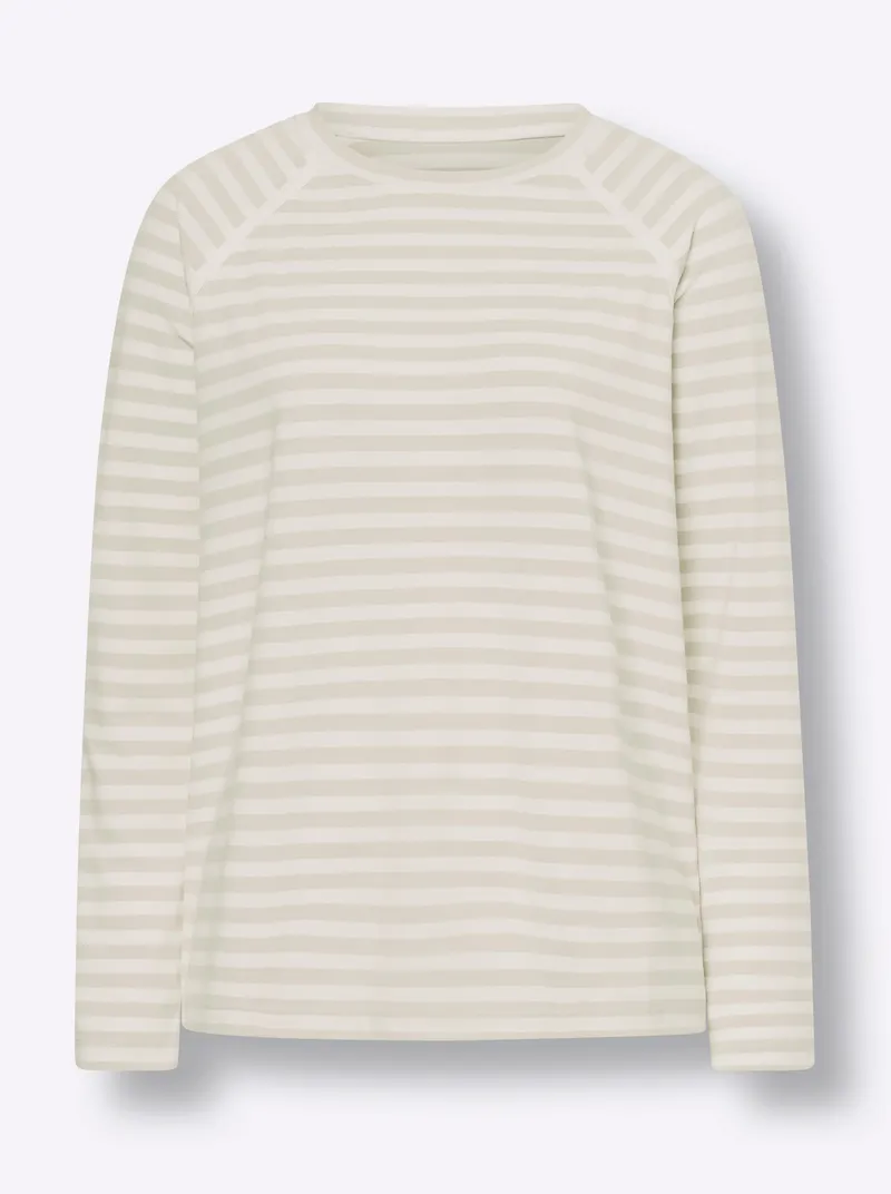 heine Ringelshirt sand-ecru-gestreift, Sand-ecru-gestreift, – Produktbild 2 von 2