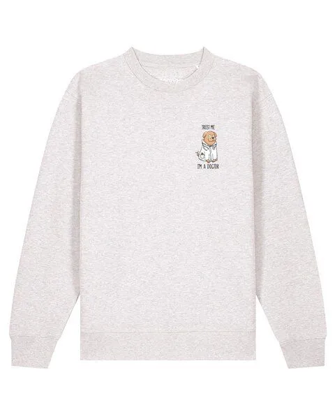 watapparel watapparel Sweatshirt Unisex Dogtor, Cool heather grey, – Produktbild 1 von 2