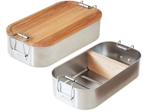 Cameleon Pack Cameleon Pack Lunchbox mit Deckel und Trennsteg aus heimischem Buchen Holz – Produktbild 3 von 5