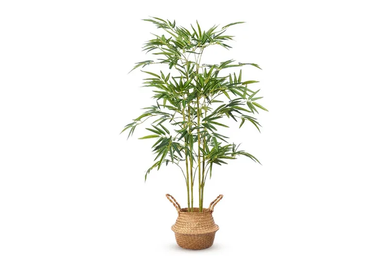 Kunstbaum Kunstpflanze groß Bambus Künstliche Pflanze, Höhe 120 cm/150 cm, SEHAUSEU, Höhe 120 cm, wie echt – Produktbild 1 von 5
