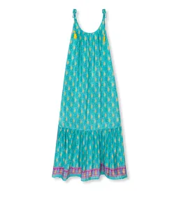 el.résidu el.résidu Damen vegan Kleid Myra Blue – Produktbild 1 von 1