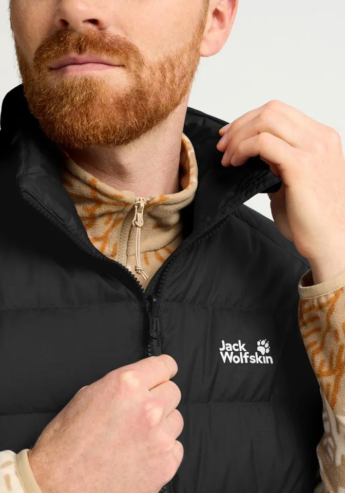 Jack Wolfskin Jack Wolfskin Daunenweste WILD PASS DOWN VEST M RDS Daunenweste, warm, wind- und wasserabweisend, Schwarz, – Produktbild 4 von 5