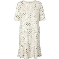 Basic Apparel Basic Apparel Kleid Signe aus Bio-Baumwolle, Weiß-braun (off-white/mink), – Produktbild 1 von 1