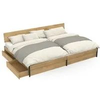 ekomia ekomia Familienbett Luna Storage, Schwarz, – Produktbild 1 von 1