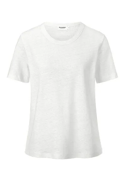 hessnatur hessnatur T-Shirt Relaxed aus Leinen und Bio-Baumwolle, Naturweiss, – Produktbild 3 von 4