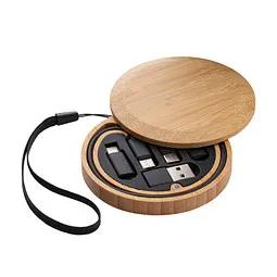 REEVES 6-in-1 Ladekabel REEVES-CONVERTICS BAMBOO – Produktbild 1 von 1