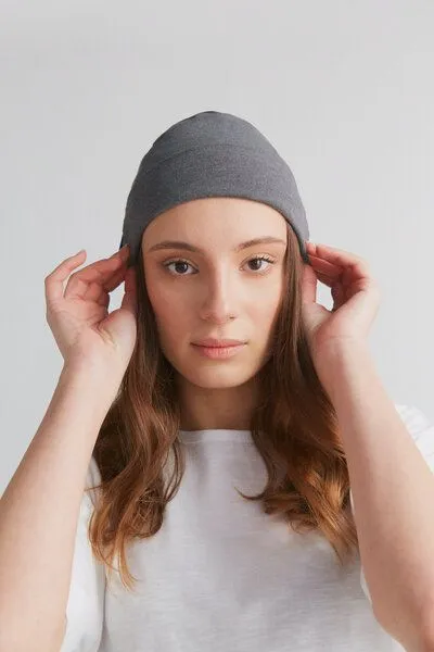 True North Unisex Beanie mit recyceltem Polyester True North T3000, Grau, – Produktbild 1 von 4