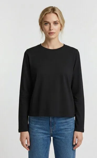 UNIPOLAR UNIPOLAR Basic Longsleeve Modell: Music Longsleeve, Black, – Produktbild 2 von 2