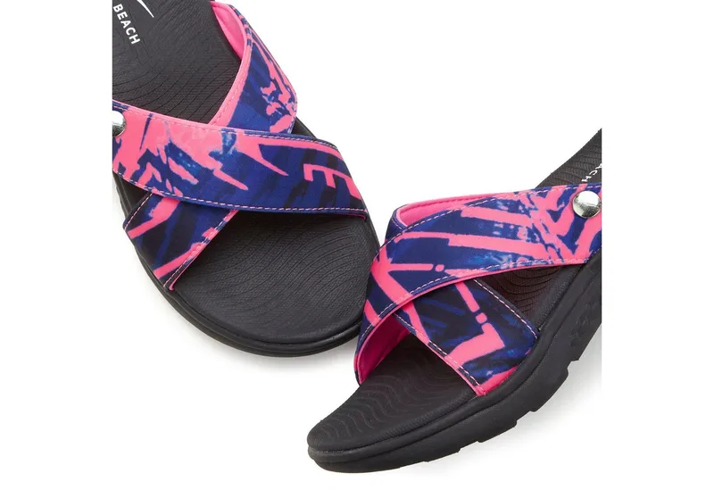 VENICE BEACH VENICE BEACH Sandale, Badeschuh, Sommerschuhe, Badelatsche, Flip Flop, Badeschlappe Badepantolette mit wasserabweisender und leichter Sohle VEGAN, Schwarz, – Produktbild 1 von 5