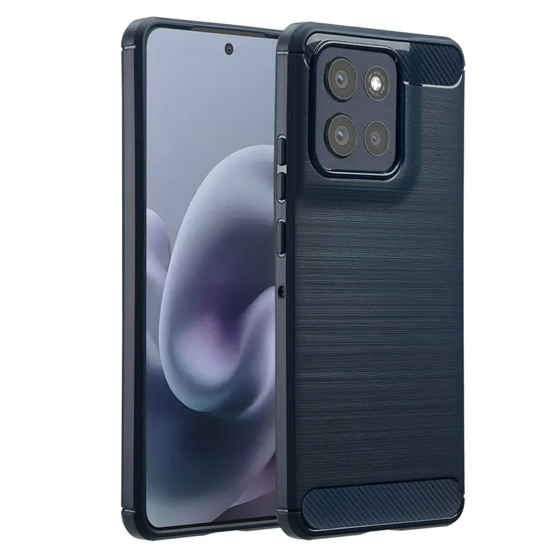 imoshion imoshion Brushed Back Cover für das Motorola Moto G86, Dunkelblau, – Produktbild 1 von 1