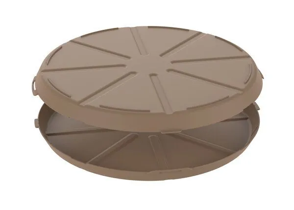 REuse REuse Pizzabox Verpackung - Essensbehälter, Beständiges braun, – Produktbild 3 von 4