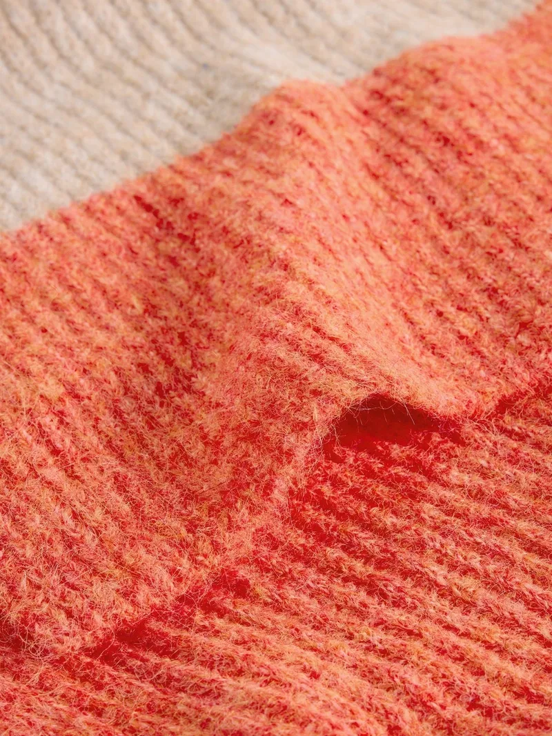 White Stuff Strickschal Colour-Block - Einheitsgröße, Natur multi, – Produktbild 2 von 3
