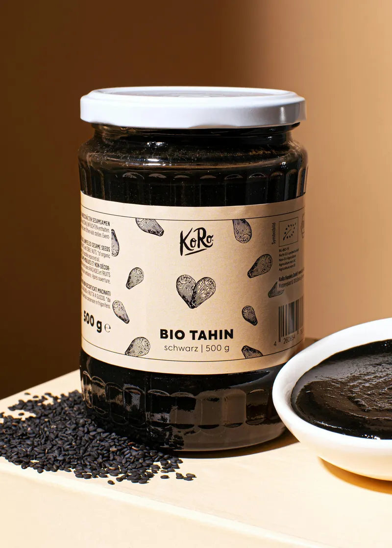 KoRo Schwarzes Bio Tahin 500 g – Produktbild 1 von 5