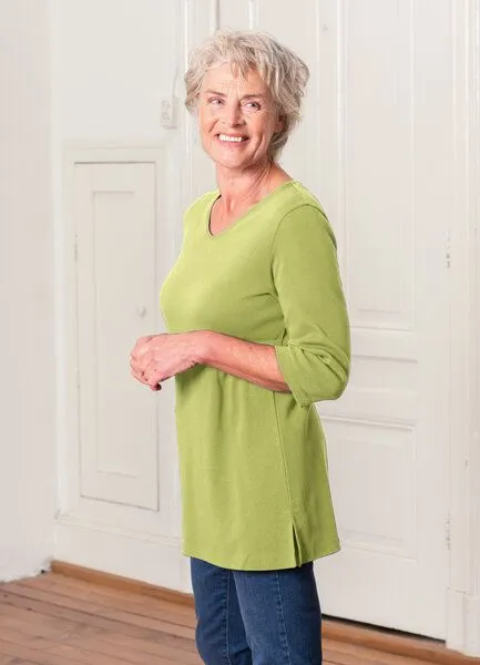 Heidekönigin Heidekönigin Longshirt Pure Cotton, Pistazie, – Produktbild 2 von 4