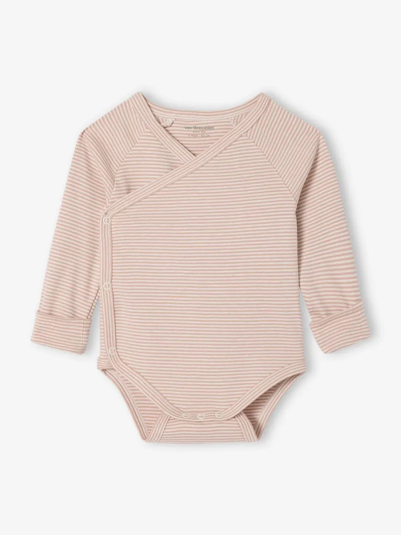 Vertbaudet 3er-Pack mitwachsende Baby Bodys, Rosa, – Produktbild 3 von 4