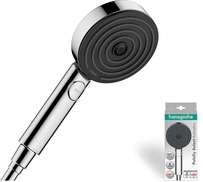 Hansgrohe Hansgrohe Handbrause HG Handbrause PULSIFY 105 3jet EcoSmart Relaxation chrom, (1-tlg) – Produktbild 1 von 8