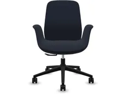 profim profim Bürodrehstuhl „ELLIE PRO“ mit Armlehnen, schwarz, Stoff: blau – Produktbild 1 von 1