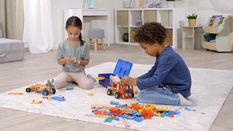 eichhorn eichhorn Constructor Feuerwehr Konstruktionsspielsteine, (137 St), Bunt, – Produktbild 4 von 5